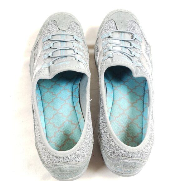 Skechers Womens Size 10 Breathe Easy Faithful Gray Slip-On Shoes - Picture 7 of 9